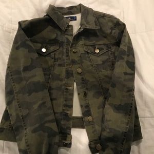Camo jean jacket
